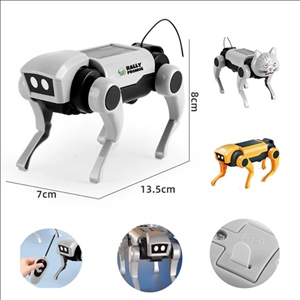 Solar Power Toy Electric Remote Control Robot Dog